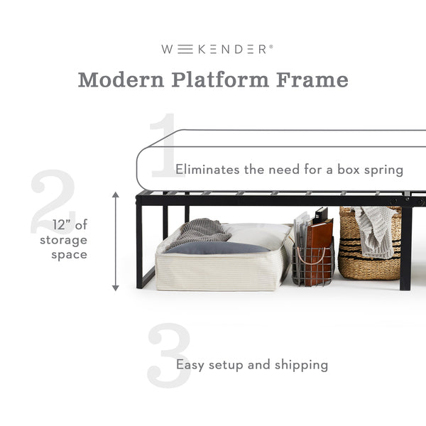 Malouf Weekender Modern Platform Bed Frame